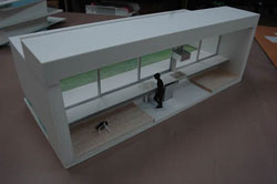 DIK－fig－22(キッチンと前庭の部分スタディ模型1/20)：全体